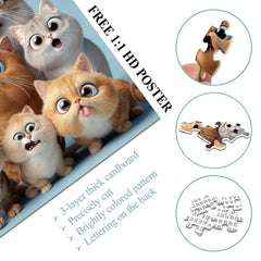 Quirky Meows Jigsaw Puzzle 1000 Pieces