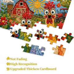 The Cluck Squad Jigsaw Puzzle 1000 Pieces