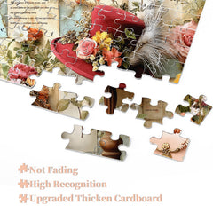 Vintage Floral Hat Jigsaw Puzzle 1000 Pieces