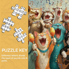 Joyful Cat Concert Jigsaw Puzzle 1000 Piece