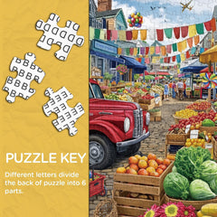 Vibrant Bazaar Jigsaw Puzzle 1000 Pieces
