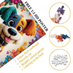 Patchwork Pup Jigsaw Puzzle 1000 Pieces