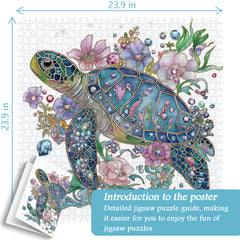 Puzzle de Tortue Brillante 1000 Pièces