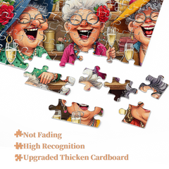 Tipsy Time with Besties Jigsaw Puzzle 1000 Pieces