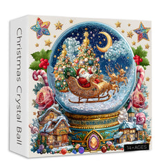 Christmas Puzzle en forme de boule de cristal de Noël 1000 pièces