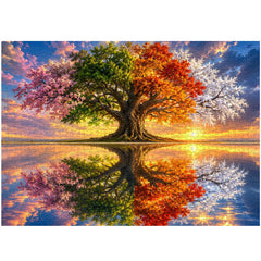 Twin Season Tree Jigsaw Puzzle 1000 Piece