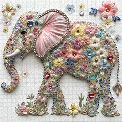 Puzzle Élégant Éléphant 1000 Pièces