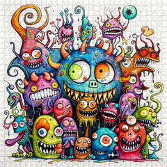 Monster Family Jigsaw Puzzle 1000 Pieces