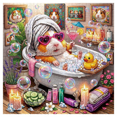 Bathing Guinea Pig Jigsaw Puzzle 1000 Pieces