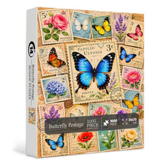 Butterfly Postage Jigsaw Puzzle 1000 Piece