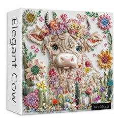 Puzzle élégant de vache 1000 pièces