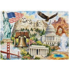 American Landmarks Journey Jigsaw Puzzle 1000 Pieces