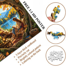 Autumn Book House Jigsaw Puzzle 1000 Piece