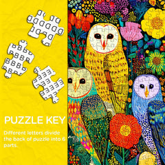 Garden Owls Jigsaw Puzzle 1000 Pieces