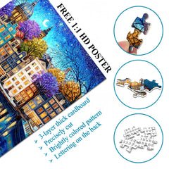 Canal Starry Night Jigsaw Puzzle 1000 Pieces