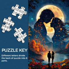 Moonlit Lovers Jigsaw Puzzle 1000 Pieces