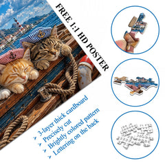 Nautical Cat Jigsaw Puzzle 1000 Piece