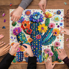 Color Cactus Jigsaw Puzzle 1000 Pieces
