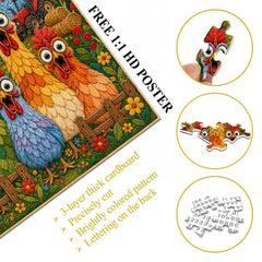 The Cluck Squad Jigsaw Puzzle 1000 Pieces