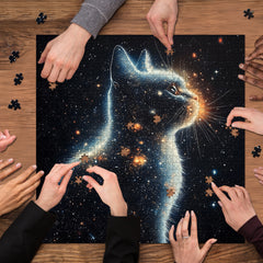 Dreamy Star Cat Jigsaw Puzzle 1000 Pieces
