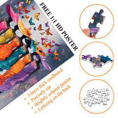Butterfly And Muse Jigsaw Puzzle 1000 Pieces