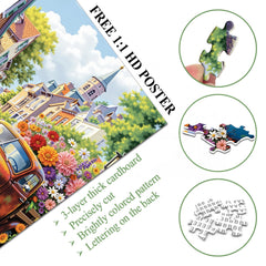 Flower Fragrance Town Jigsaw Puzzle 1000 Pieces
