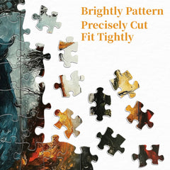 Colorful Witches Jigsaw Puzzle 1000 Pieces