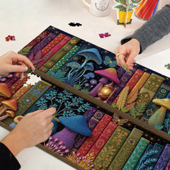 Enchanted Mushroom Library Jigsaw Puzzle 1000 Pieces