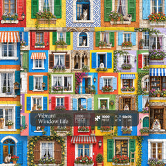 Vibrant Window Life Jigsaw Puzzle 1000 Piece