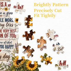 Sunflower Positivity Jigsaw Puzzle 1000 Pieces