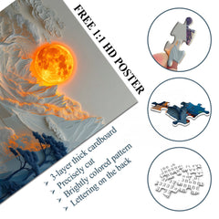 Moonlit Mountains Jigsaw Puzzle 1000 Pieces