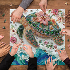 Floral Turtle Dance Jigsaw Puzzle 1000 Pieces