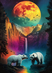 Puzzle de 1000 pièces Montagnes au clair de lune