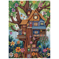 Floral Treehouse Jigsaw Puzzle 1000 Pieces