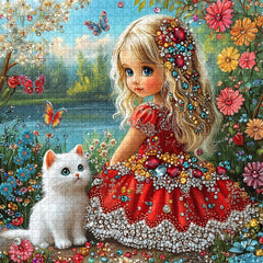Gemstone Girl Jigsaw Puzzle 1000 Pieces
