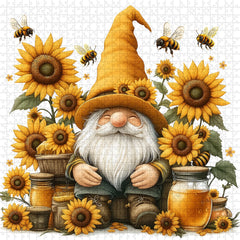 Puzzle de 1000 pièces Gnome Tournesol