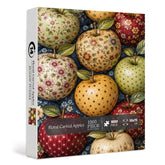 Puzzle de 1000 pièces avec pommes sculptées florales