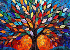 Blossoming Fabric Tree Jigsaw Puzzle 1000 Piece