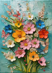 Frühlingsblumen-Tanz-Puzzle 1000 Teile