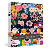 Blumen-Teeparty-Puzzle 1000 Teile