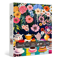Puzzles de 1000 pièces Fête du Thé Florale