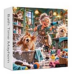Bath Time Mayhem Jigsaw Puzzle 1000 Piece