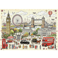 Puzzle panorama urbain 1000 pièces