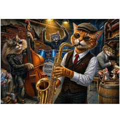 Street Jazz Cats Jigsaw Puzzle 1000 Pieces