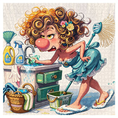 Housework Disaster Scene Jigsaw Puzzle 1000 Pieces