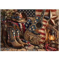 Puzzle « Mélodie de la liberté western » de 1000 pièces