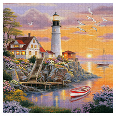 Lighthouse Cove Jigsaw Puzzle 1000 Pieces