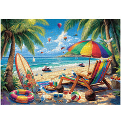 Casse-têtes d'été à la plage 1000 pièces
