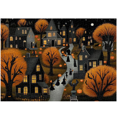 Puzzle Jigsaw Halloween Hometown 1000 Pièces