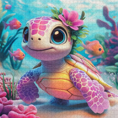 Pink Turtle Puzzle de 1000 pièces
